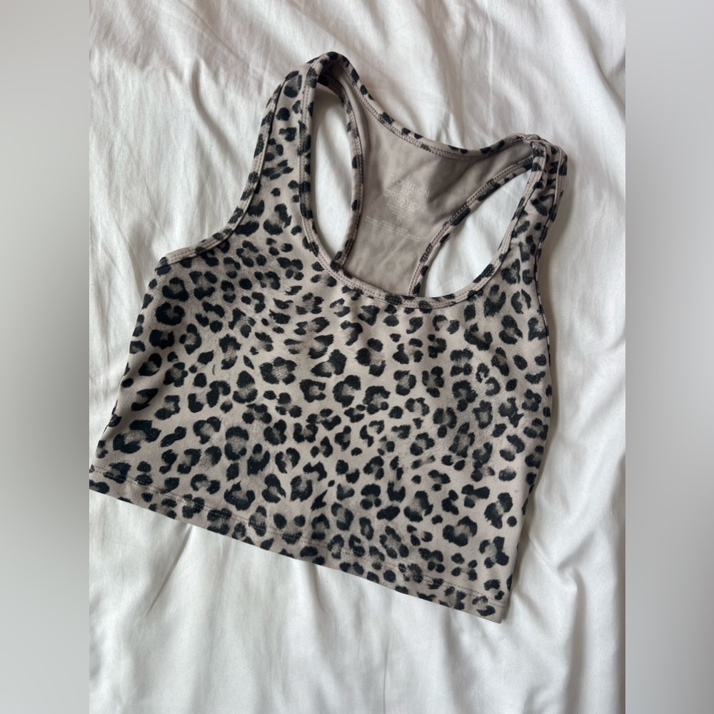 Tj Maxx crop top, size S, cheetah print